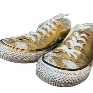 CONVERSE Size 7 Rare Converse Gold Leaf Sneakers